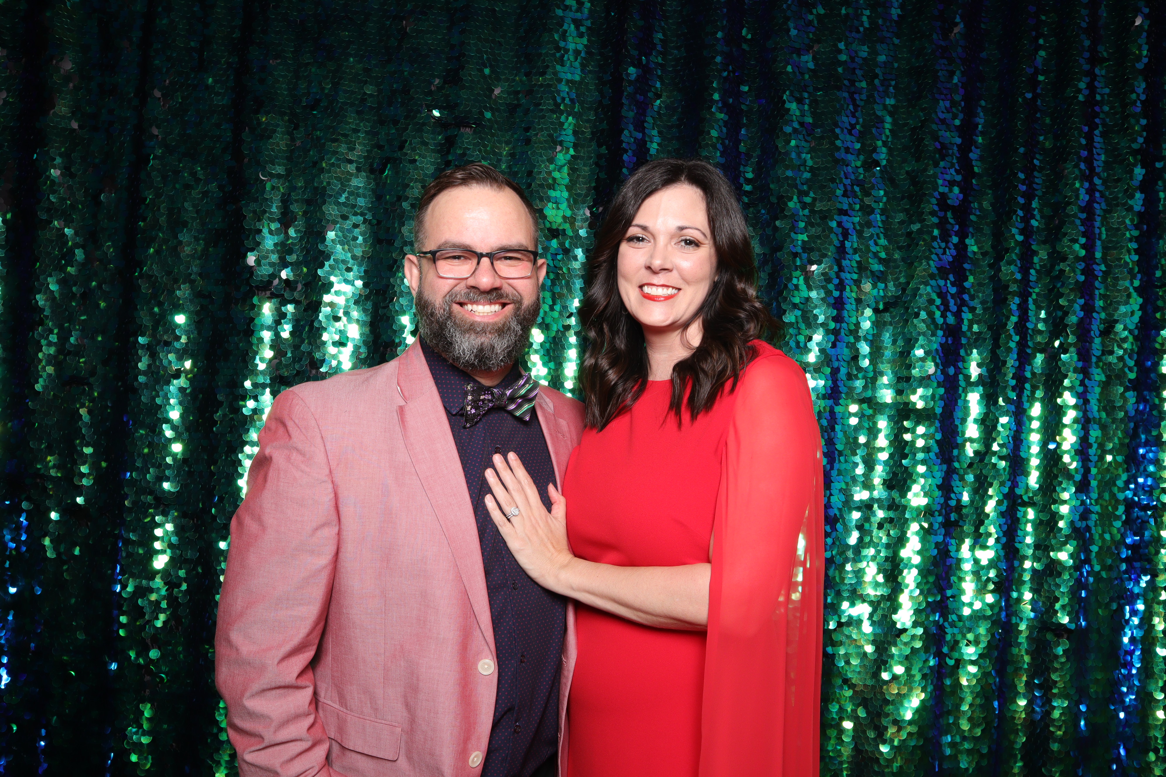 Alexandria, LA Backdrop Rental | Peacock Sequins